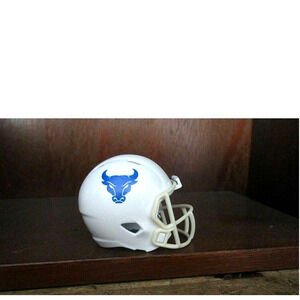 NCAA Buffalo Bulls Custom Pocket Pro Helmet White Logo Riddell MAC College